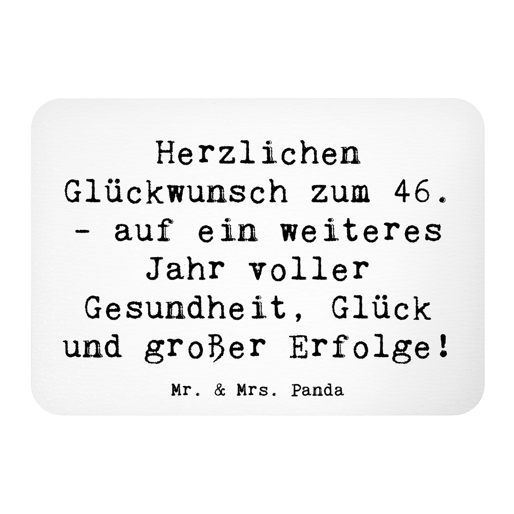 Magnet Spruch 46. Geburtstag Glückwünsche Kühlschrankmagnet, Pinnwandmagnet, Souvenir Magnet, Motivmagnete, Dekomagnet, Whiteboard Magnet, Notiz Magnet, Kühlschrank Dekoration, Geburtstag, Geburtstagsgeschenk, Geschenk