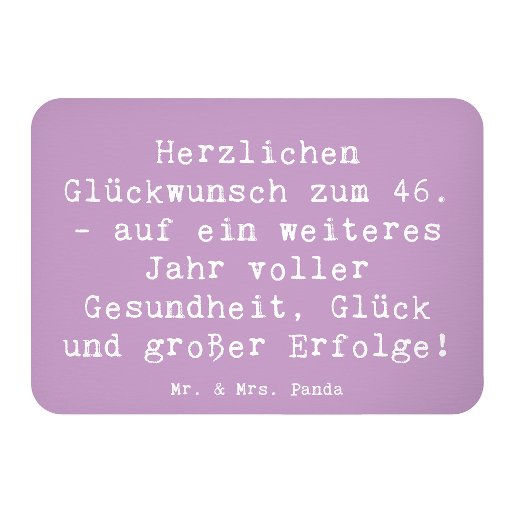 Magnet Spruch 46. Geburtstag Glückwünsche Kühlschrankmagnet, Pinnwandmagnet, Souvenir Magnet, Motivmagnete, Dekomagnet, Whiteboard Magnet, Notiz Magnet, Kühlschrank Dekoration, Geburtstag, Geburtstagsgeschenk, Geschenk