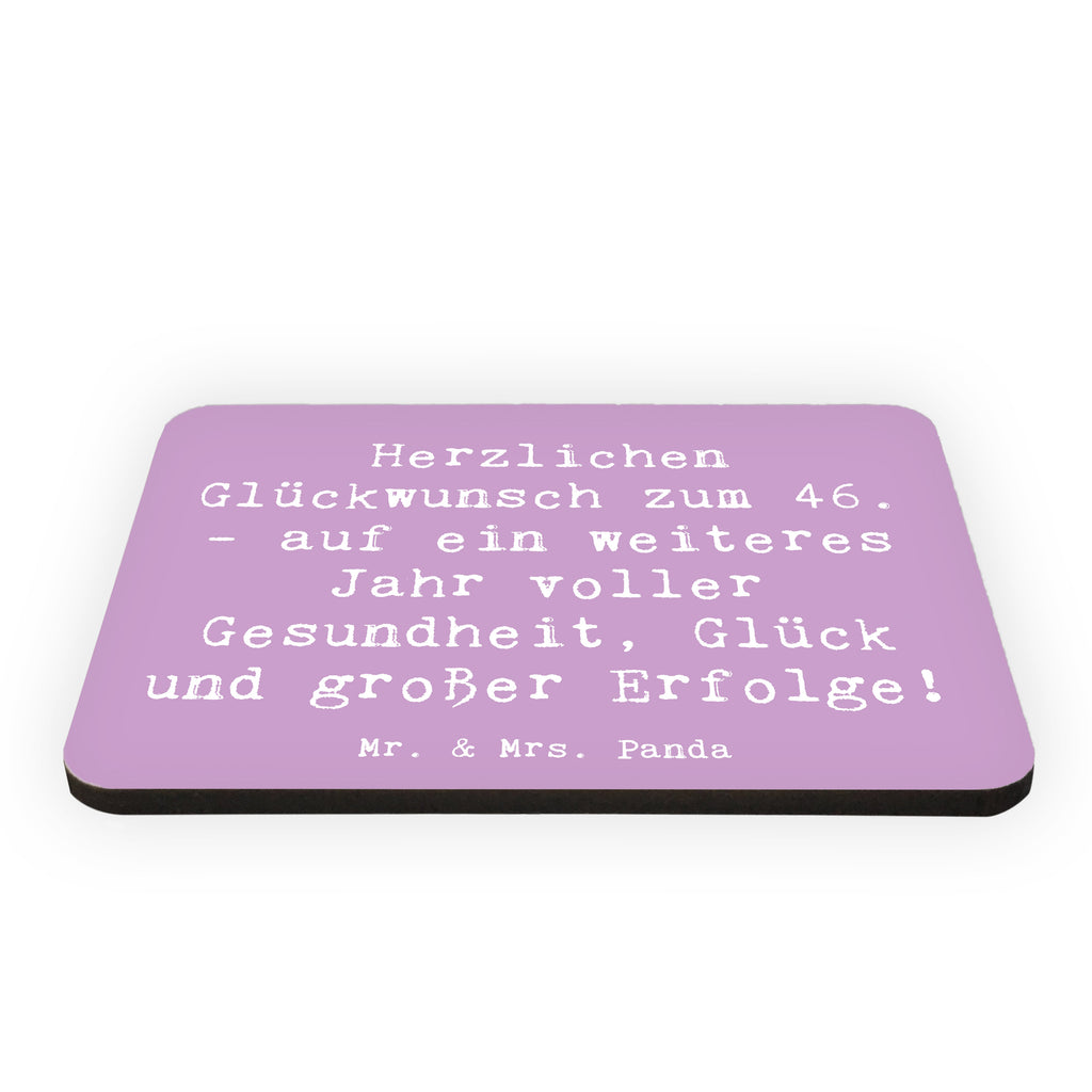 Magnet Spruch 46. Geburtstag Glückwünsche Kühlschrankmagnet, Pinnwandmagnet, Souvenir Magnet, Motivmagnete, Dekomagnet, Whiteboard Magnet, Notiz Magnet, Kühlschrank Dekoration, Geburtstag, Geburtstagsgeschenk, Geschenk