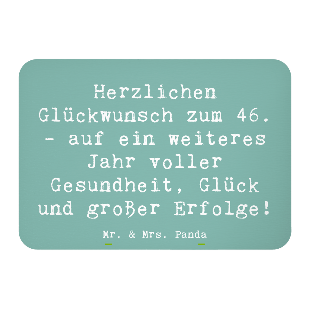 Magnet Spruch 46. Geburtstag Glückwünsche Kühlschrankmagnet, Pinnwandmagnet, Souvenir Magnet, Motivmagnete, Dekomagnet, Whiteboard Magnet, Notiz Magnet, Kühlschrank Dekoration, Geburtstag, Geburtstagsgeschenk, Geschenk