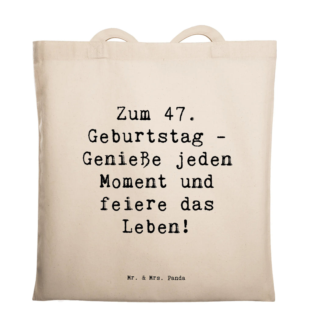 Tragetasche Spruch 47. Geburtstag Beuteltasche, Beutel, Einkaufstasche, Jutebeutel, Stoffbeutel, Tasche, Shopper, Umhängetasche, Strandtasche, Schultertasche, Stofftasche, Tragetasche, Badetasche, Jutetasche, Einkaufstüte, Laptoptasche, Geburtstag, Geburtstagsgeschenk, Geschenk