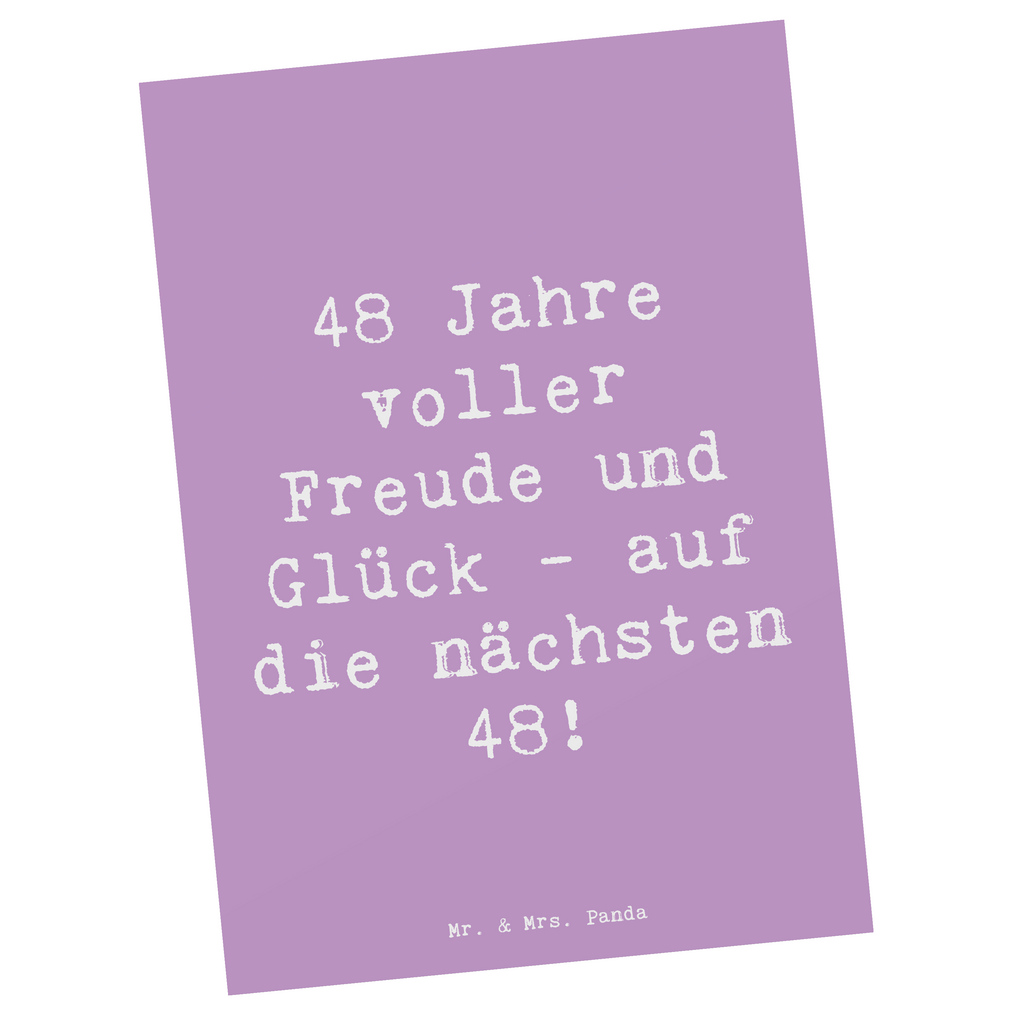 Postkarte Spruch 48. Geburtstag Freude Postkarte, Karte, Geschenkkarte, Grußkarte, Einladung, Ansichtskarte, Geburtstagskarte, Einladungskarte, Dankeskarte, Ansichtskarten, Einladung Geburtstag, Einladungskarten Geburtstag, Geburtstag, Geburtstagsgeschenk, Geschenk