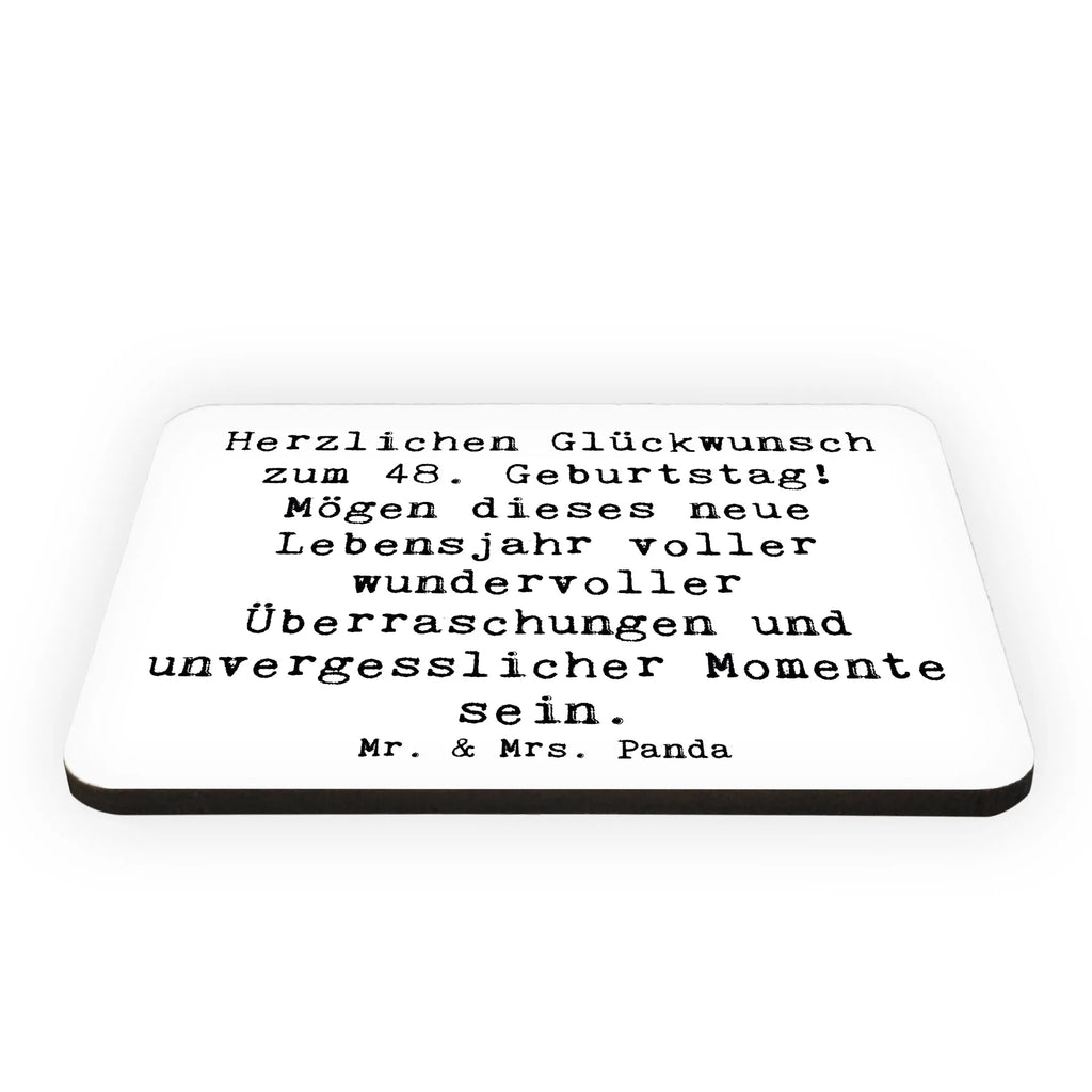 Magnet Spruch 48. Geburtstag Kühlschrankmagnet, Pinnwandmagnet, Souvenir Magnet, Motivmagnete, Dekomagnet, Whiteboard Magnet, Notiz Magnet, Kühlschrank Dekoration, Geburtstag, Geburtstagsgeschenk, Geschenk