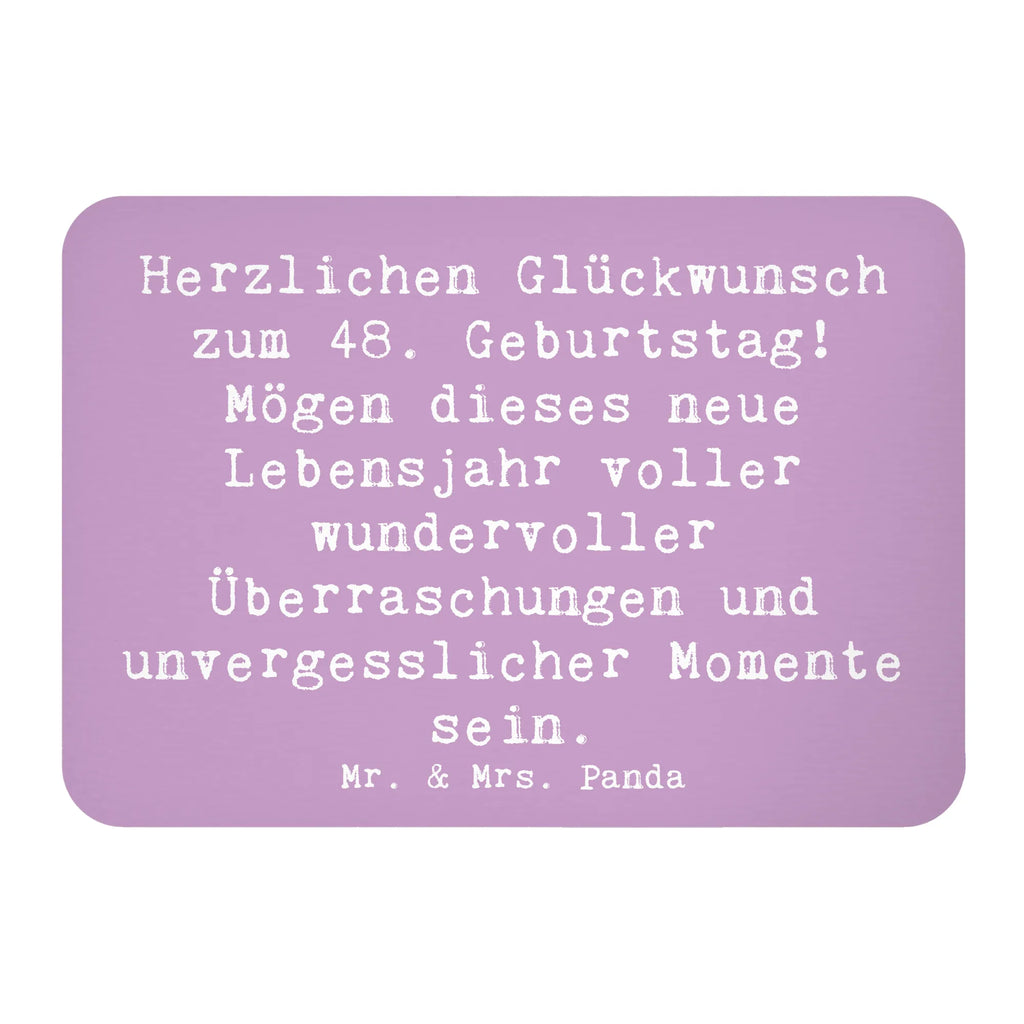 Magnet Spruch 48. Geburtstag Kühlschrankmagnet, Pinnwandmagnet, Souvenir Magnet, Motivmagnete, Dekomagnet, Whiteboard Magnet, Notiz Magnet, Kühlschrank Dekoration, Geburtstag, Geburtstagsgeschenk, Geschenk