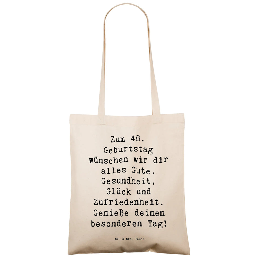 Tragetasche Spruch 48. Geburtstag Beuteltasche, Beutel, Einkaufstasche, Jutebeutel, Stoffbeutel, Tasche, Shopper, Umhängetasche, Strandtasche, Schultertasche, Stofftasche, Tragetasche, Badetasche, Jutetasche, Einkaufstüte, Laptoptasche, Geburtstag, Geburtstagsgeschenk, Geschenk