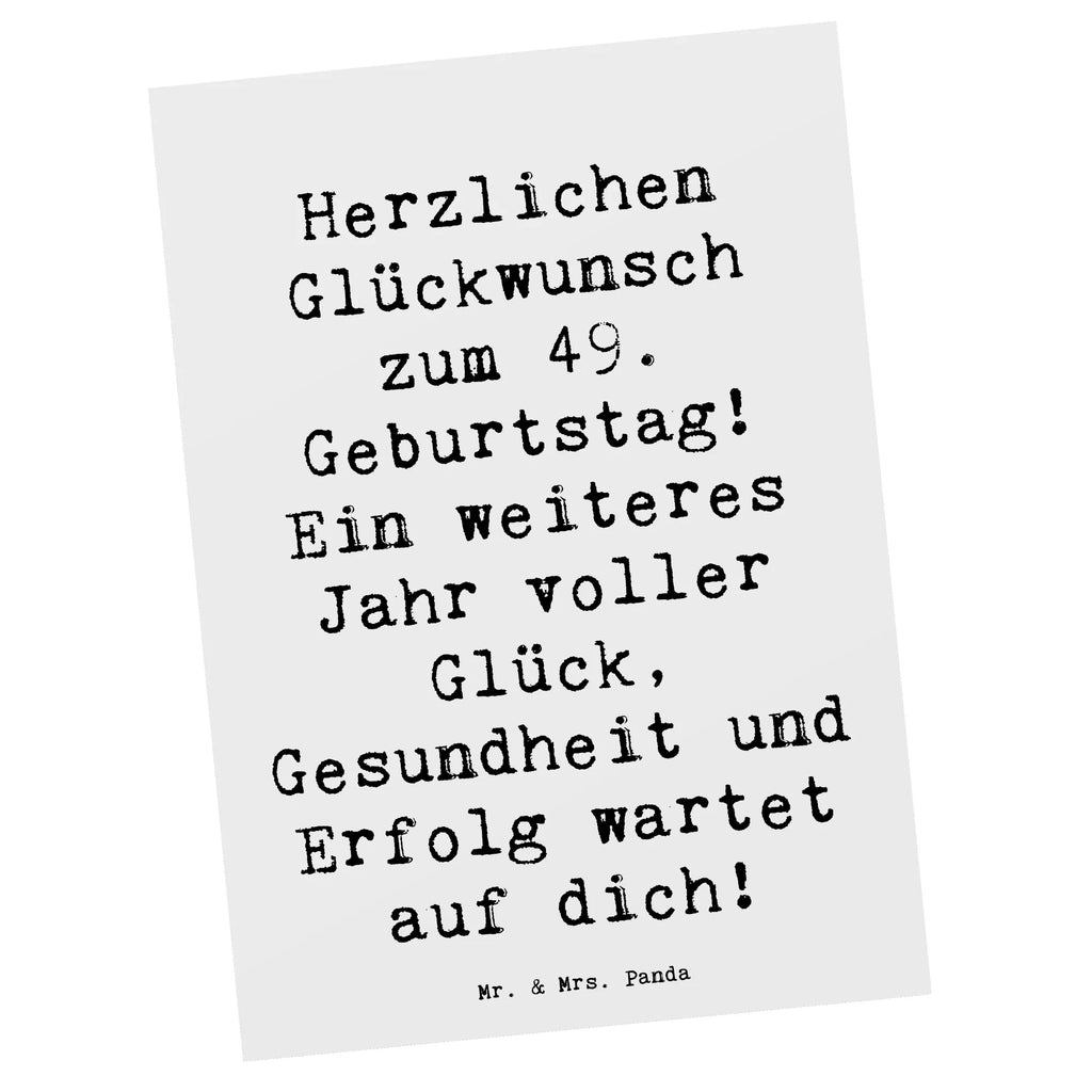 Postkarte Spruch 49. Geburtstag Postkarte, Karte, Geschenkkarte, Grußkarte, Einladung, Ansichtskarte, Geburtstagskarte, Einladungskarte, Dankeskarte, Ansichtskarten, Einladung Geburtstag, Einladungskarten Geburtstag, Geburtstag, Geburtstagsgeschenk, Geschenk