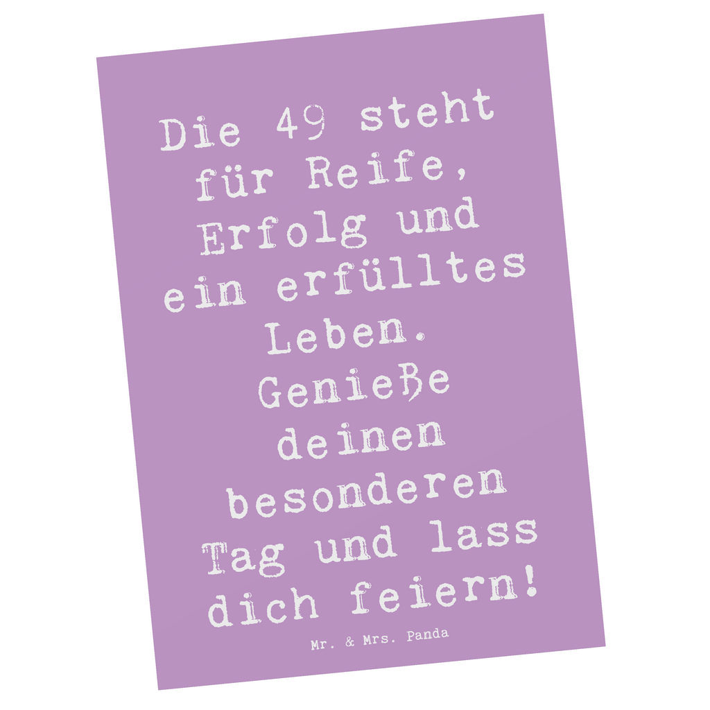 Postkarte Spruch 49. Geburtstag Postkarte, Karte, Geschenkkarte, Grußkarte, Einladung, Ansichtskarte, Geburtstagskarte, Einladungskarte, Dankeskarte, Ansichtskarten, Einladung Geburtstag, Einladungskarten Geburtstag, Geburtstag, Geburtstagsgeschenk, Geschenk