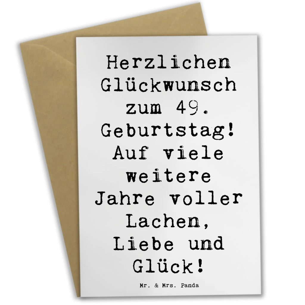 Grußkarte Spruch 49. Geburtstag Glückwünsche Grußkarte, Klappkarte, Einladungskarte, Glückwunschkarte, Hochzeitskarte, Geburtstagskarte, Karte, Ansichtskarten, Geburtstag, Geburtstagsgeschenk, Geschenk