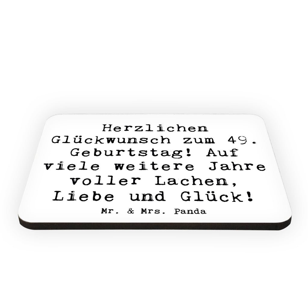 Magnet Spruch 49. Geburtstag Glückwünsche Kühlschrankmagnet, Pinnwandmagnet, Souvenir Magnet, Motivmagnete, Dekomagnet, Whiteboard Magnet, Notiz Magnet, Kühlschrank Dekoration, Geburtstag, Geburtstagsgeschenk, Geschenk