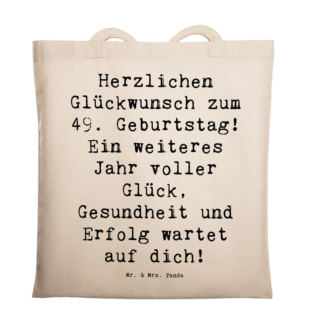 Tragetasche Spruch 49. Geburtstag Beuteltasche, Beutel, Einkaufstasche, Jutebeutel, Stoffbeutel, Tasche, Shopper, Umhängetasche, Strandtasche, Schultertasche, Stofftasche, Tragetasche, Badetasche, Jutetasche, Einkaufstüte, Laptoptasche, Geburtstag, Geburtstagsgeschenk, Geschenk