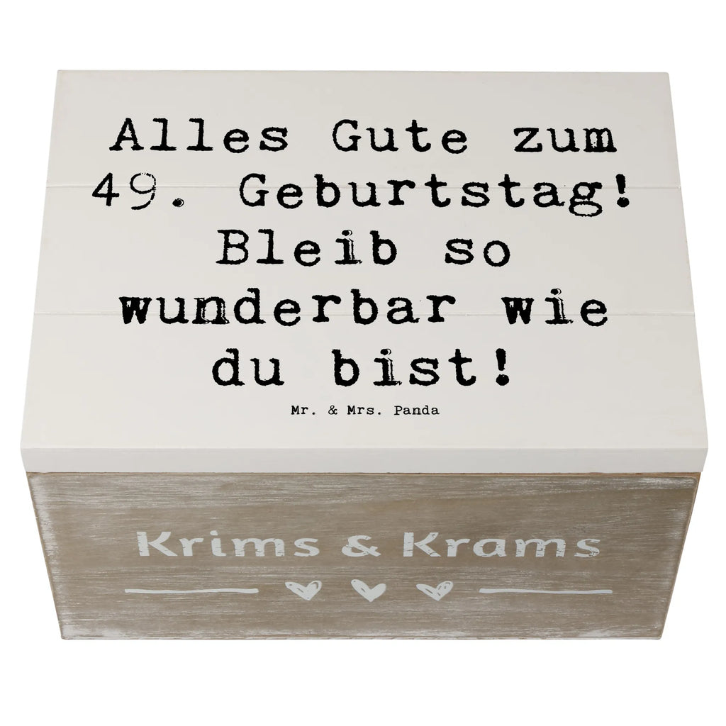 Holzkiste Spruch 49. Geburtstag Freude Holzkiste, Kiste, Schatzkiste, Truhe, Schatulle, XXL, Erinnerungsbox, Erinnerungskiste, Dekokiste, Aufbewahrungsbox, Geschenkbox, Geschenkdose, Geburtstag, Geburtstagsgeschenk, Geschenk