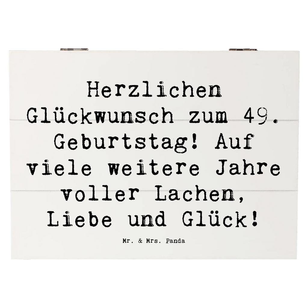 Holzkiste Spruch 49. Geburtstag Glückwünsche Holzkiste, Kiste, Schatzkiste, Truhe, Schatulle, XXL, Erinnerungsbox, Erinnerungskiste, Dekokiste, Aufbewahrungsbox, Geschenkbox, Geschenkdose, Geburtstag, Geburtstagsgeschenk, Geschenk