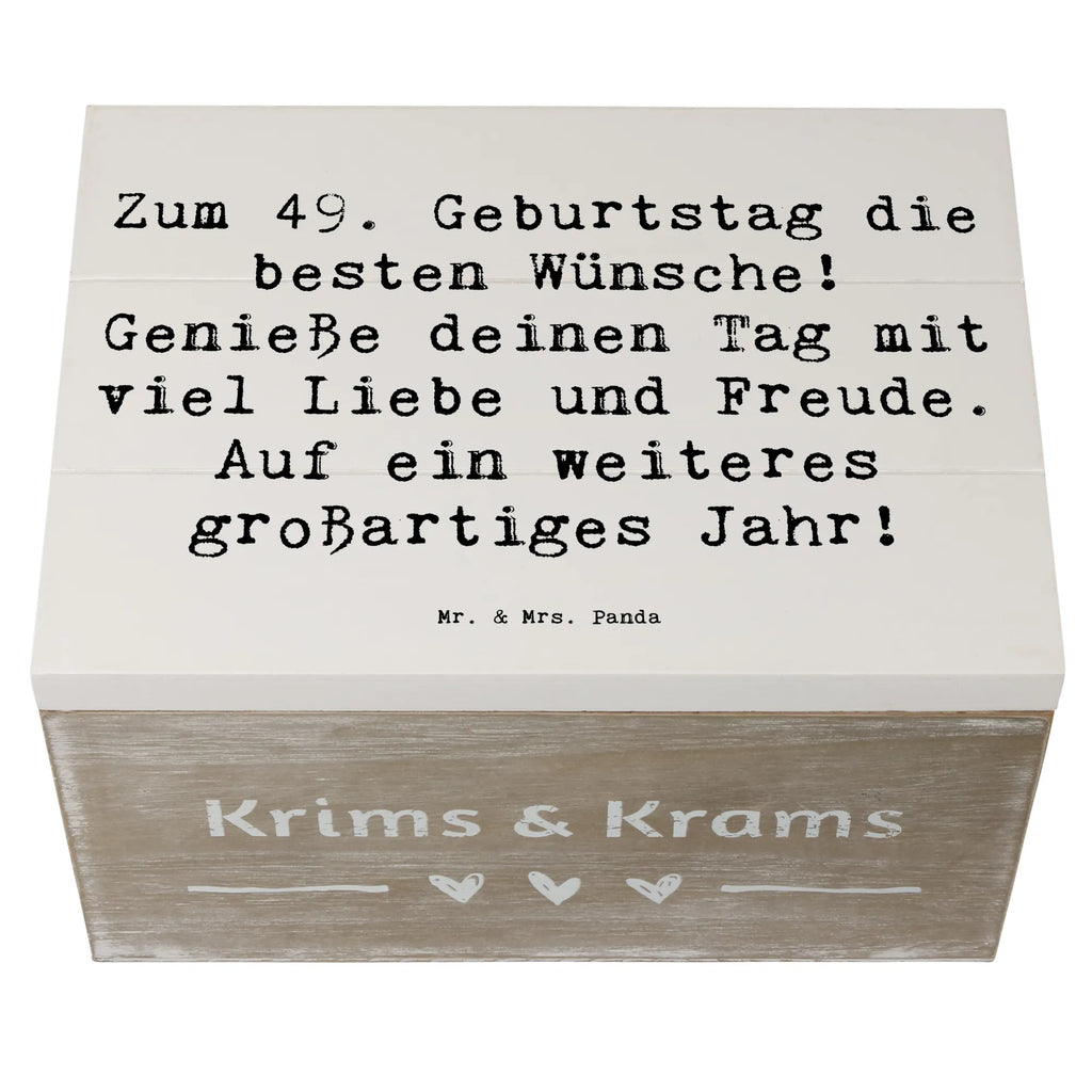 Holzkiste Spruch 49. Geburtstag Wünsche Holzkiste, Kiste, Schatzkiste, Truhe, Schatulle, XXL, Erinnerungsbox, Erinnerungskiste, Dekokiste, Aufbewahrungsbox, Geschenkbox, Geschenkdose, Geburtstag, Geburtstagsgeschenk, Geschenk