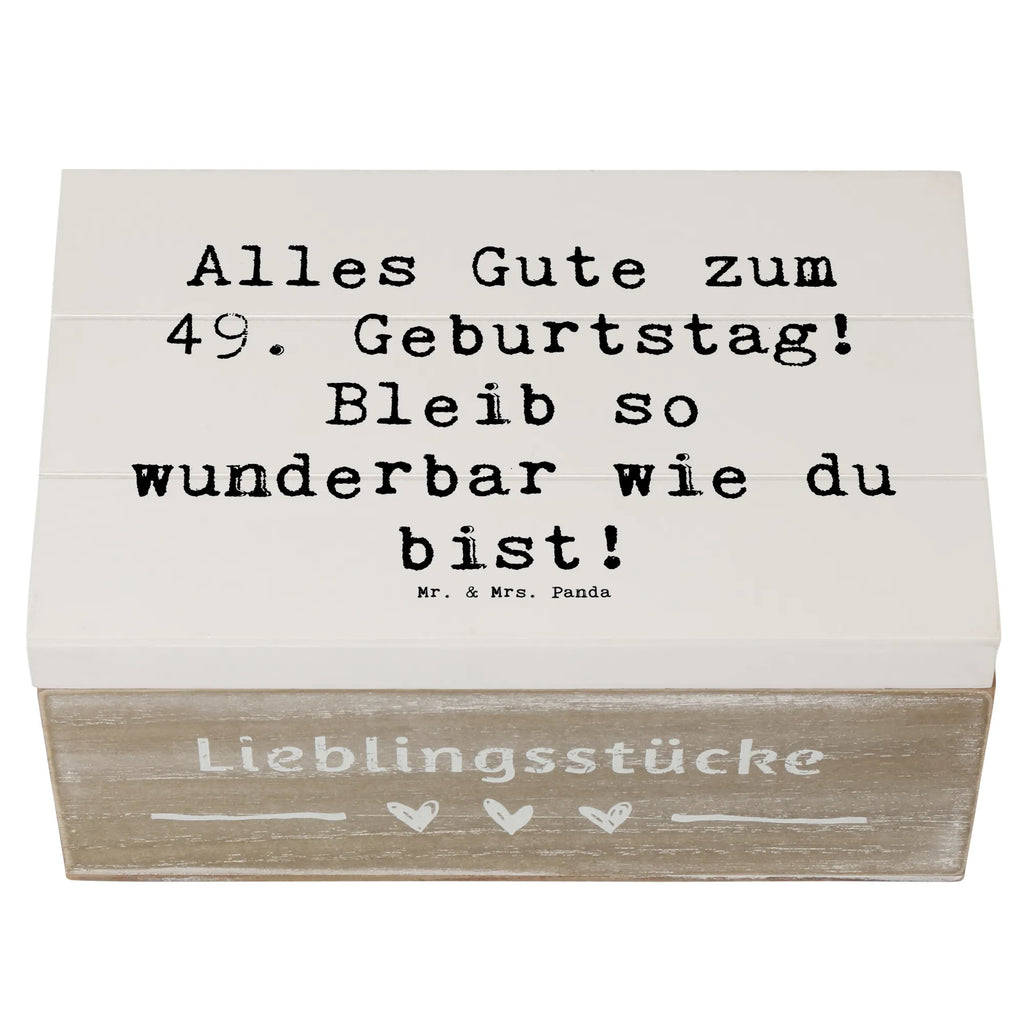 Holzkiste Spruch 49. Geburtstag Freude Holzkiste, Kiste, Schatzkiste, Truhe, Schatulle, XXL, Erinnerungsbox, Erinnerungskiste, Dekokiste, Aufbewahrungsbox, Geschenkbox, Geschenkdose, Geburtstag, Geburtstagsgeschenk, Geschenk