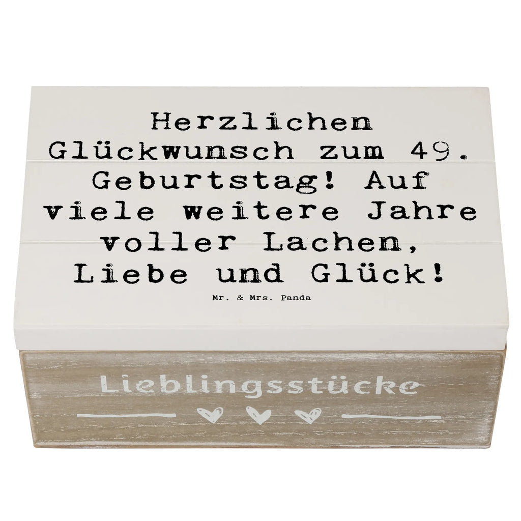 Holzkiste Spruch 49. Geburtstag Glückwünsche Holzkiste, Kiste, Schatzkiste, Truhe, Schatulle, XXL, Erinnerungsbox, Erinnerungskiste, Dekokiste, Aufbewahrungsbox, Geschenkbox, Geschenkdose, Geburtstag, Geburtstagsgeschenk, Geschenk