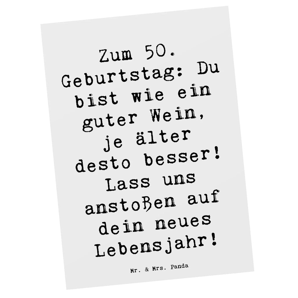 Postkarte Spruch 50. Geburtstag Postkarte, Karte, Geschenkkarte, Grußkarte, Einladung, Ansichtskarte, Geburtstagskarte, Einladungskarte, Dankeskarte, Ansichtskarten, Einladung Geburtstag, Einladungskarten Geburtstag, Geburtstag, Geburtstagsgeschenk, Geschenk