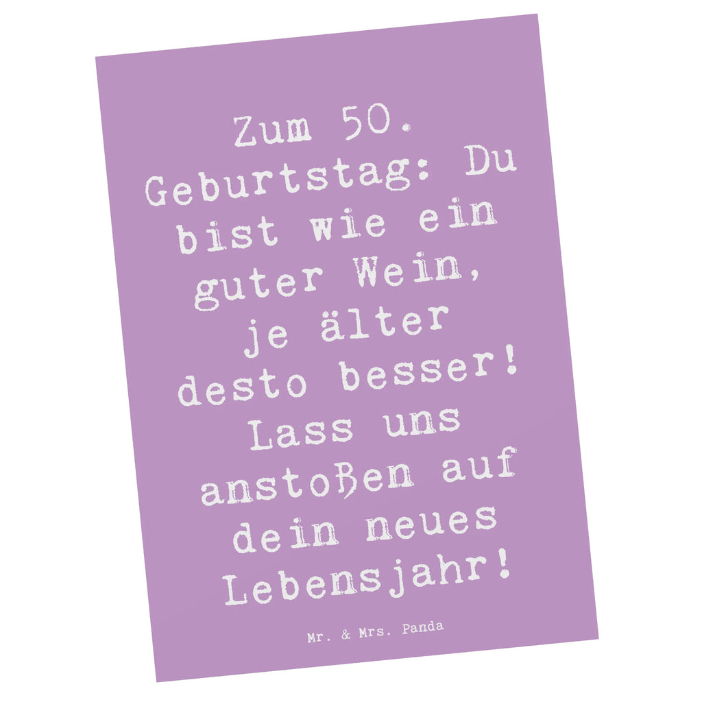 Postkarte Spruch 50. Geburtstag Postkarte, Karte, Geschenkkarte, Grußkarte, Einladung, Ansichtskarte, Geburtstagskarte, Einladungskarte, Dankeskarte, Ansichtskarten, Einladung Geburtstag, Einladungskarten Geburtstag, Geburtstag, Geburtstagsgeschenk, Geschenk