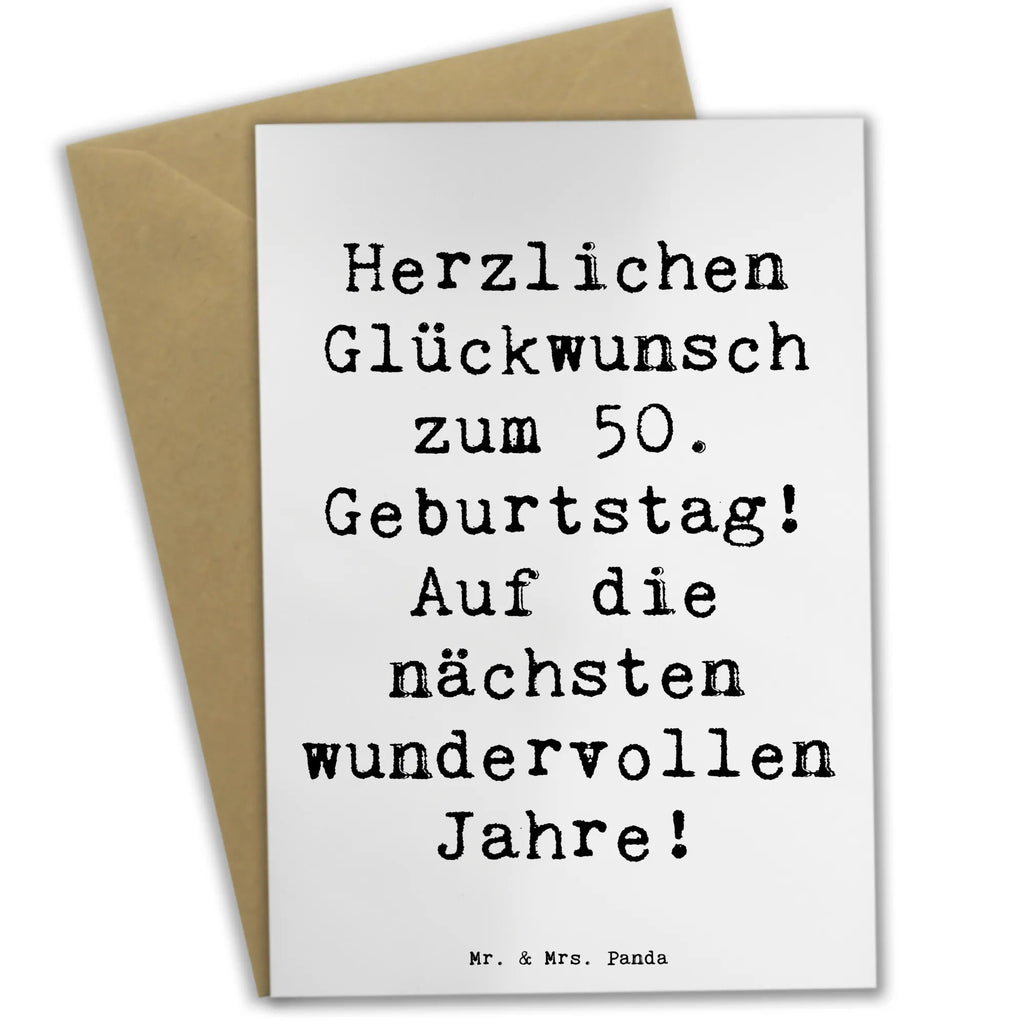 Grußkarte Spruch 50. Geburtstag Glückwunsch Grußkarte, Klappkarte, Einladungskarte, Glückwunschkarte, Hochzeitskarte, Geburtstagskarte, Karte, Ansichtskarten, Geburtstag, Geburtstagsgeschenk, Geschenk