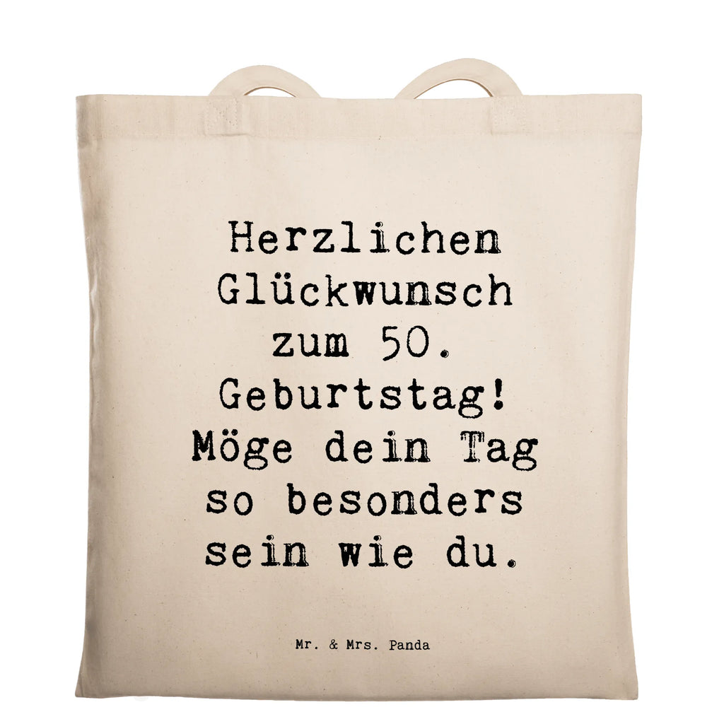 Tragetasche Spruch 50. Geburtstag Freude Beuteltasche, Beutel, Einkaufstasche, Jutebeutel, Stoffbeutel, Tasche, Shopper, Umhängetasche, Strandtasche, Schultertasche, Stofftasche, Tragetasche, Badetasche, Jutetasche, Einkaufstüte, Laptoptasche, Geburtstag, Geburtstagsgeschenk, Geschenk