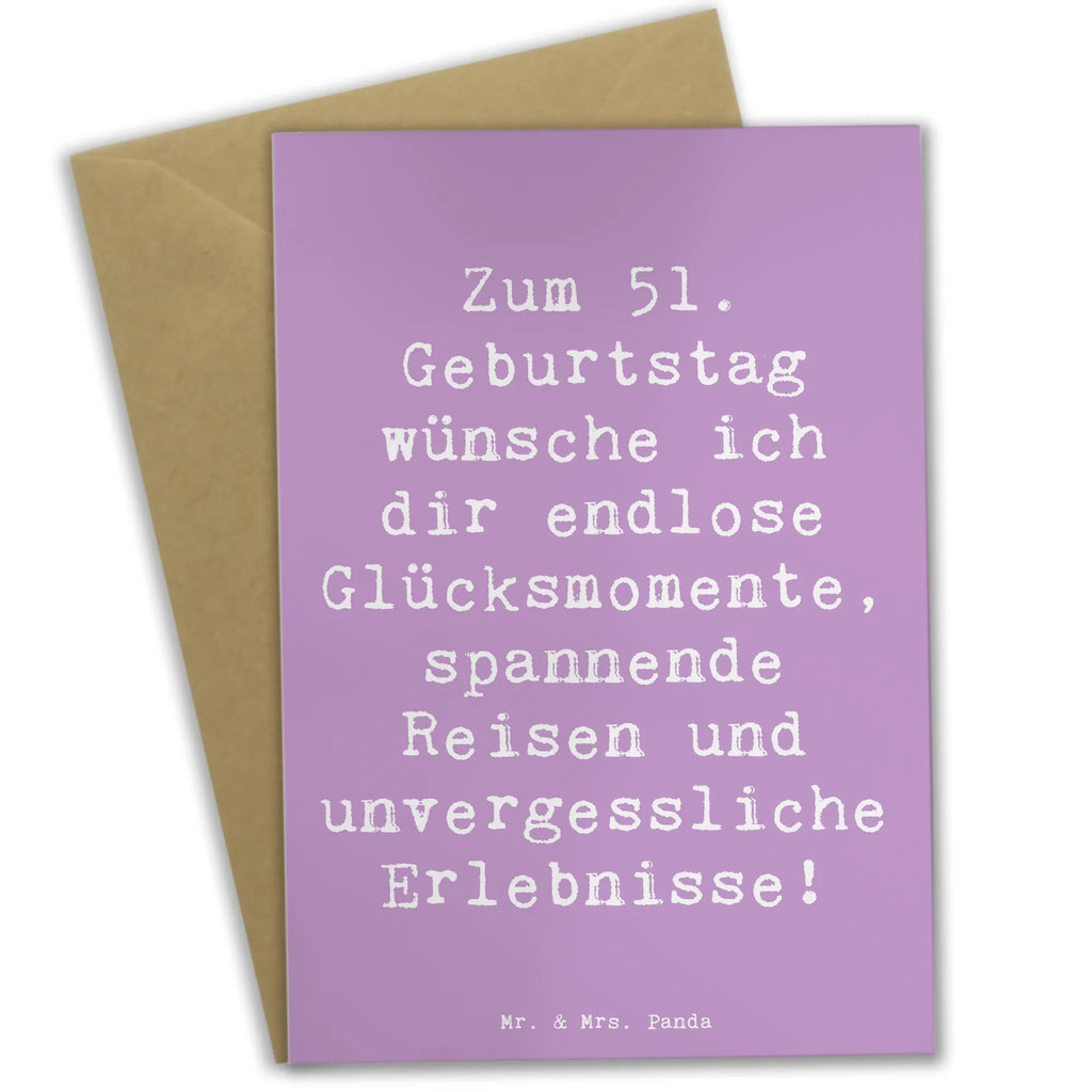 Grußkarte Spruch 51. Geburtstag Glücksmomente Grußkarte, Klappkarte, Einladungskarte, Glückwunschkarte, Hochzeitskarte, Geburtstagskarte, Karte, Ansichtskarten, Geburtstag, Geburtstagsgeschenk, Geschenk