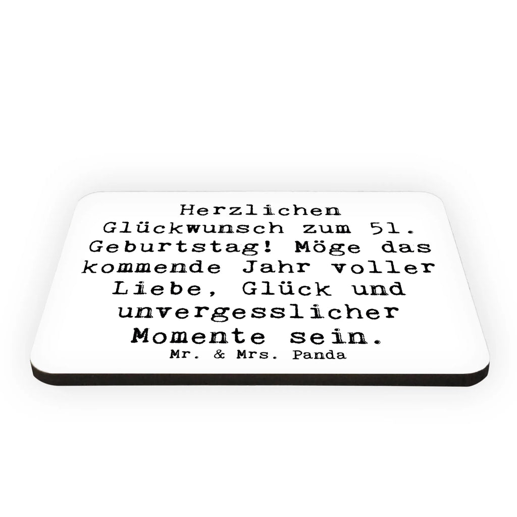 Magnet Spruch 51. Geburtstag Kühlschrankmagnet, Pinnwandmagnet, Souvenir Magnet, Motivmagnete, Dekomagnet, Whiteboard Magnet, Notiz Magnet, Kühlschrank Dekoration, Geburtstag, Geburtstagsgeschenk, Geschenk