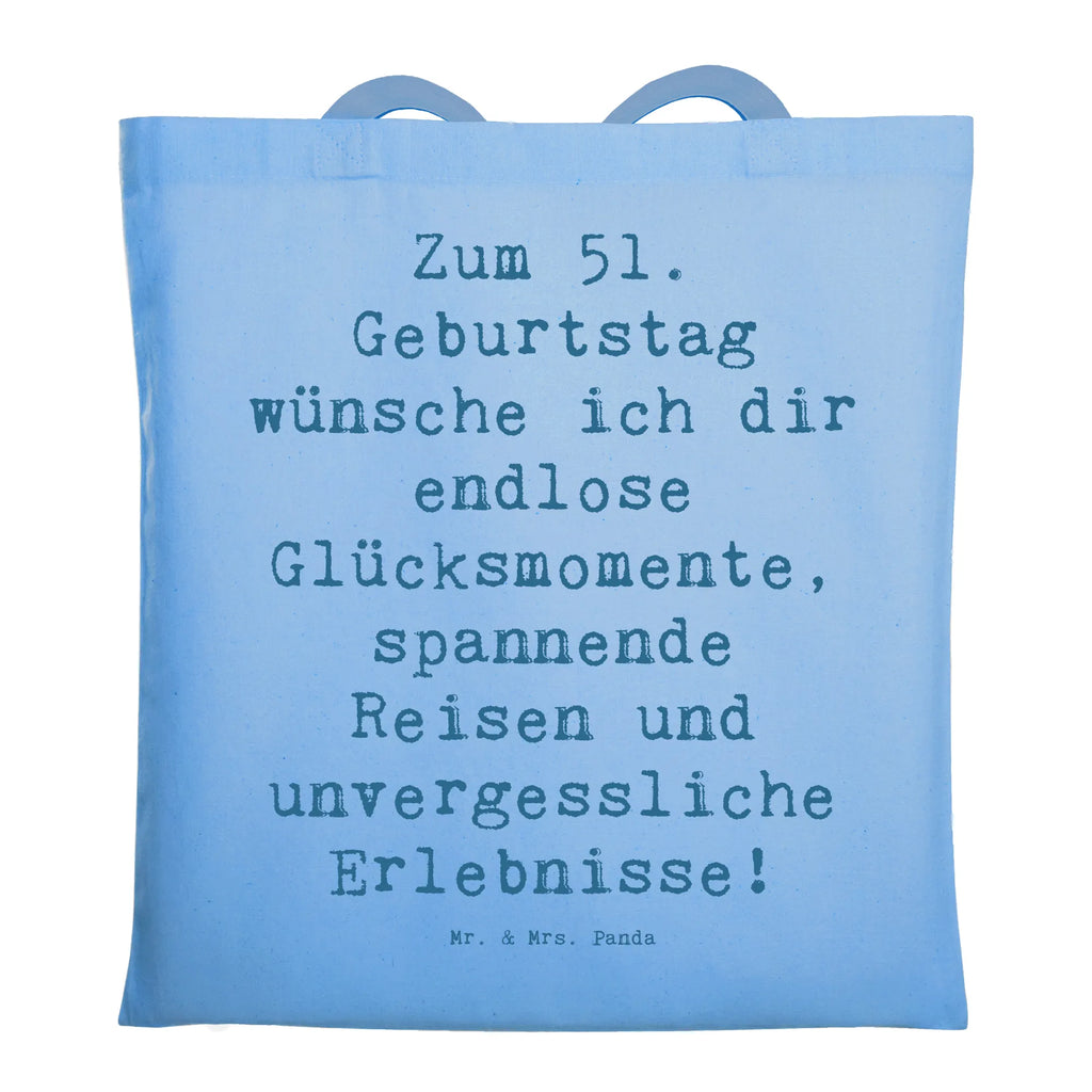 Tragetasche Spruch 51. Geburtstag Glücksmomente Beuteltasche, Beutel, Einkaufstasche, Jutebeutel, Stoffbeutel, Tasche, Shopper, Umhängetasche, Strandtasche, Schultertasche, Stofftasche, Tragetasche, Badetasche, Jutetasche, Einkaufstüte, Laptoptasche, Geburtstag, Geburtstagsgeschenk, Geschenk