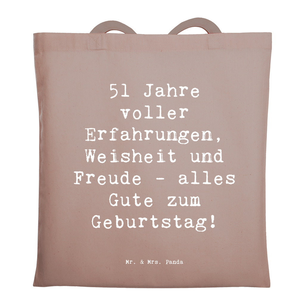 Tragetasche Spruch 51. Geburtstag Beuteltasche, Beutel, Einkaufstasche, Jutebeutel, Stoffbeutel, Tasche, Shopper, Umhängetasche, Strandtasche, Schultertasche, Stofftasche, Tragetasche, Badetasche, Jutetasche, Einkaufstüte, Laptoptasche, Geburtstag, Geburtstagsgeschenk, Geschenk