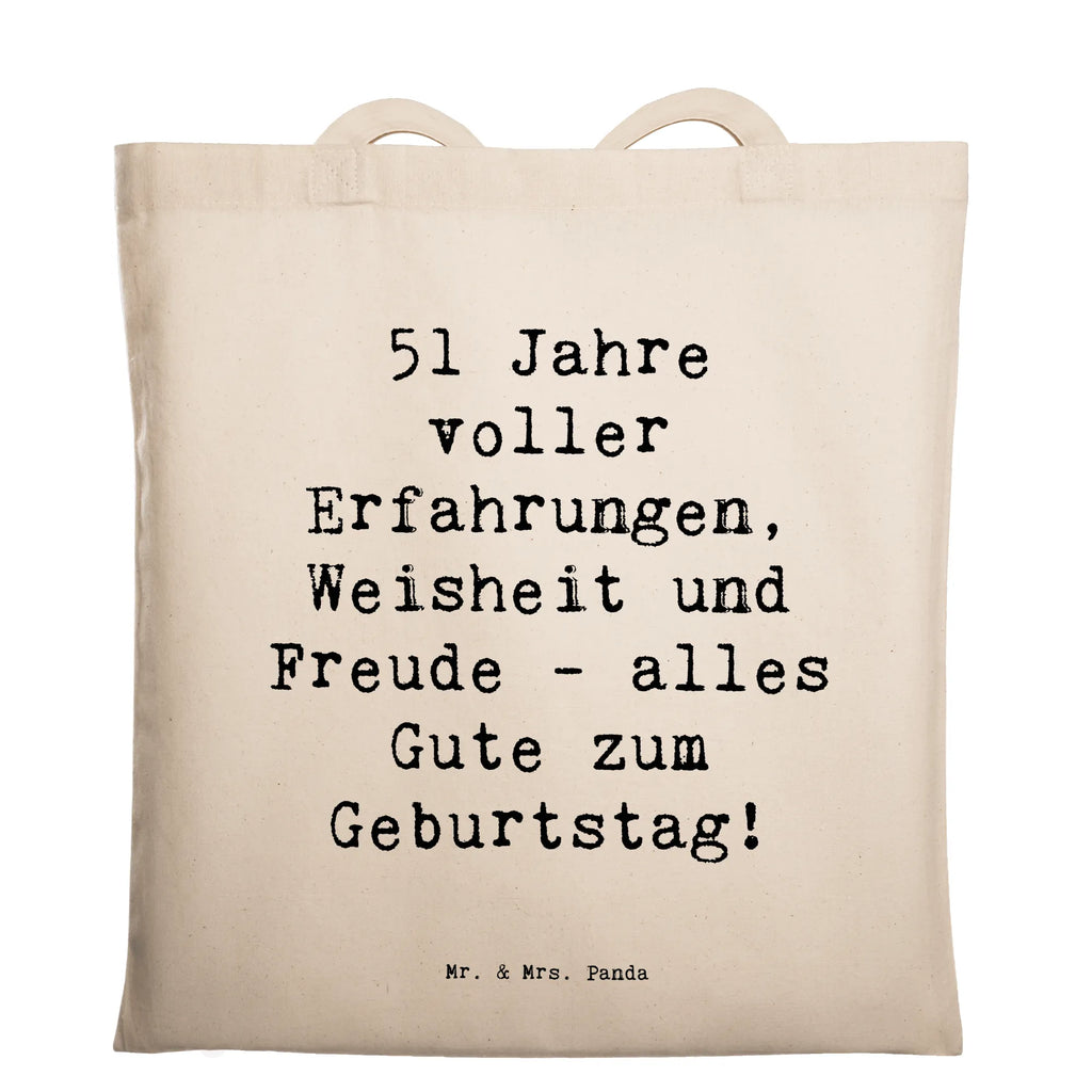 Tragetasche Spruch 51. Geburtstag Beuteltasche, Beutel, Einkaufstasche, Jutebeutel, Stoffbeutel, Tasche, Shopper, Umhängetasche, Strandtasche, Schultertasche, Stofftasche, Tragetasche, Badetasche, Jutetasche, Einkaufstüte, Laptoptasche, Geburtstag, Geburtstagsgeschenk, Geschenk