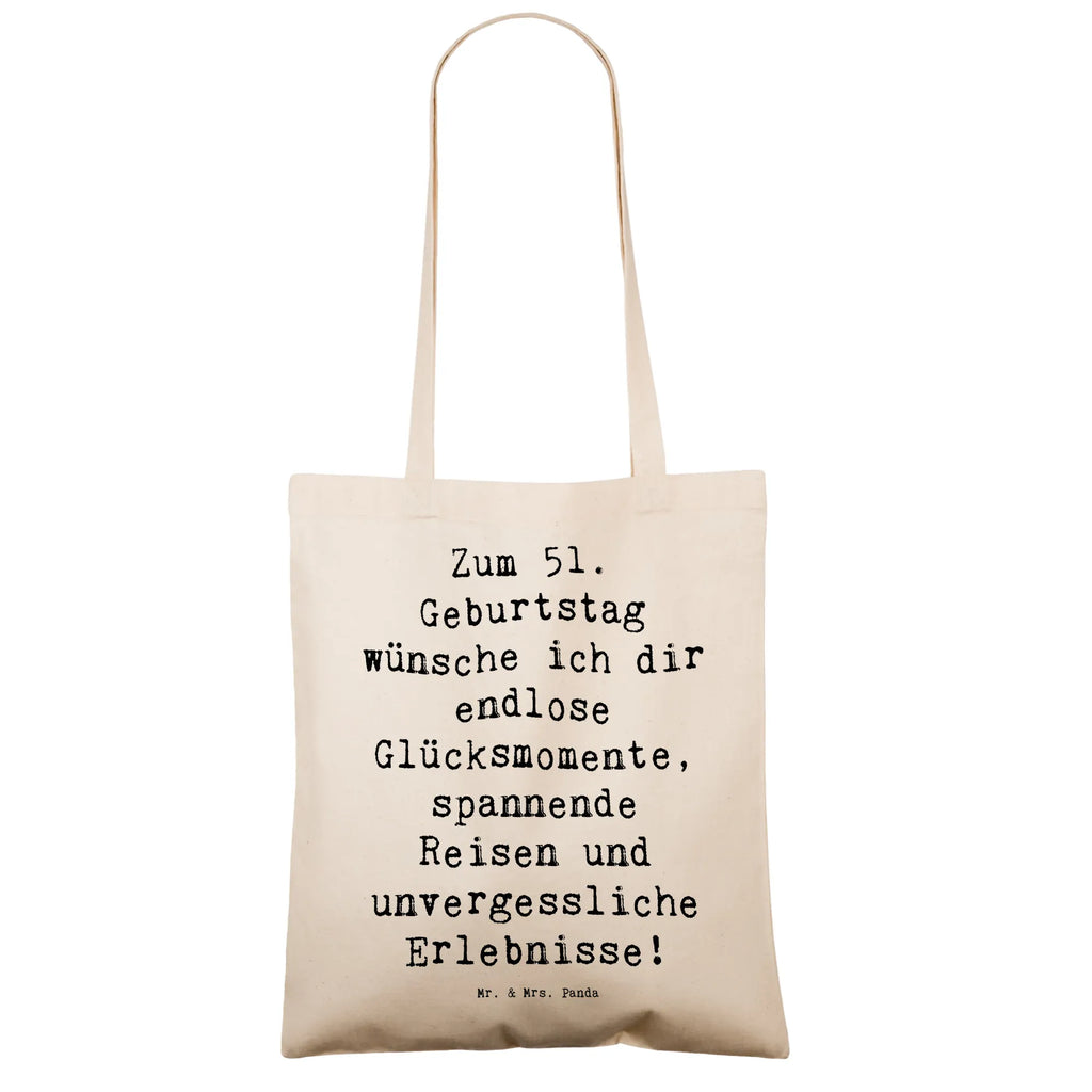 Tragetasche Spruch 51. Geburtstag Glücksmomente Beuteltasche, Beutel, Einkaufstasche, Jutebeutel, Stoffbeutel, Tasche, Shopper, Umhängetasche, Strandtasche, Schultertasche, Stofftasche, Tragetasche, Badetasche, Jutetasche, Einkaufstüte, Laptoptasche, Geburtstag, Geburtstagsgeschenk, Geschenk