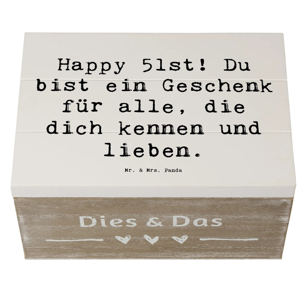 Holzkiste Spruch 51. Geburtstag Geschenk Holzkiste, Kiste, Schatzkiste, Truhe, Schatulle, XXL, Erinnerungsbox, Erinnerungskiste, Dekokiste, Aufbewahrungsbox, Geschenkbox, Geschenkdose, Geburtstag, Geburtstagsgeschenk, Geschenk