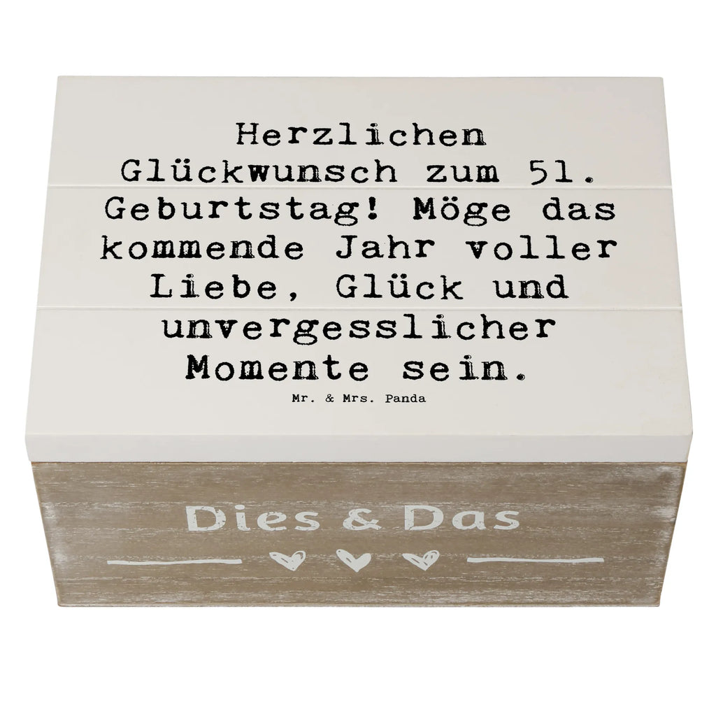 Holzkiste Spruch 51. Geburtstag Holzkiste, Kiste, Schatzkiste, Truhe, Schatulle, XXL, Erinnerungsbox, Erinnerungskiste, Dekokiste, Aufbewahrungsbox, Geschenkbox, Geschenkdose, Geburtstag, Geburtstagsgeschenk, Geschenk