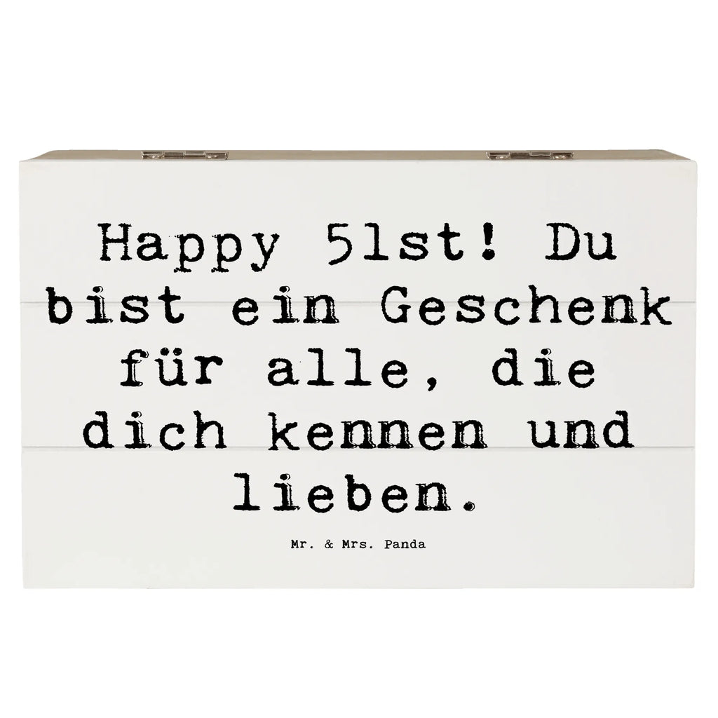 Holzkiste Spruch 51. Geburtstag Geschenk Holzkiste, Kiste, Schatzkiste, Truhe, Schatulle, XXL, Erinnerungsbox, Erinnerungskiste, Dekokiste, Aufbewahrungsbox, Geschenkbox, Geschenkdose, Geburtstag, Geburtstagsgeschenk, Geschenk