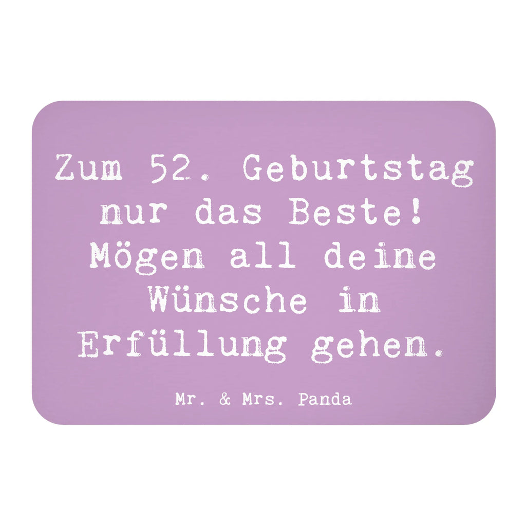 Magnet Spruch 52. Geburtstag Kühlschrankmagnet, Pinnwandmagnet, Souvenir Magnet, Motivmagnete, Dekomagnet, Whiteboard Magnet, Notiz Magnet, Kühlschrank Dekoration, Geburtstag, Geburtstagsgeschenk, Geschenk