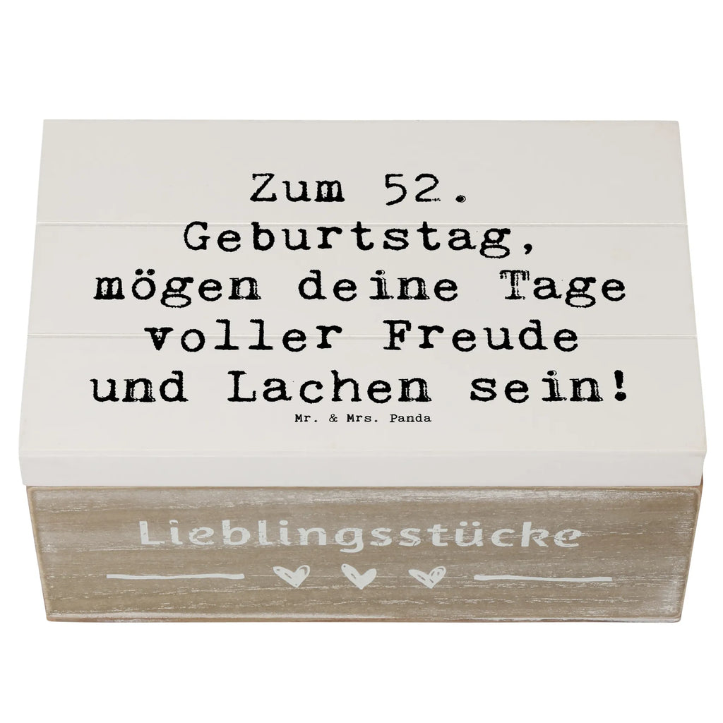 Holzkiste Spruch 52. Geburtstag Freude Holzkiste, Kiste, Schatzkiste, Truhe, Schatulle, XXL, Erinnerungsbox, Erinnerungskiste, Dekokiste, Aufbewahrungsbox, Geschenkbox, Geschenkdose, Geburtstag, Geburtstagsgeschenk, Geschenk