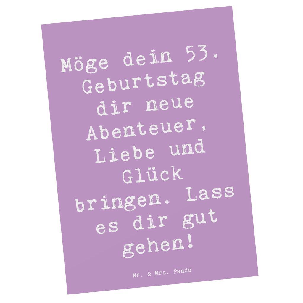 Postkarte Spruch 53. Geburtstag Abenteuer Postkarte, Karte, Geschenkkarte, Grußkarte, Einladung, Ansichtskarte, Geburtstagskarte, Einladungskarte, Dankeskarte, Ansichtskarten, Einladung Geburtstag, Einladungskarten Geburtstag, Geburtstag, Geburtstagsgeschenk, Geschenk