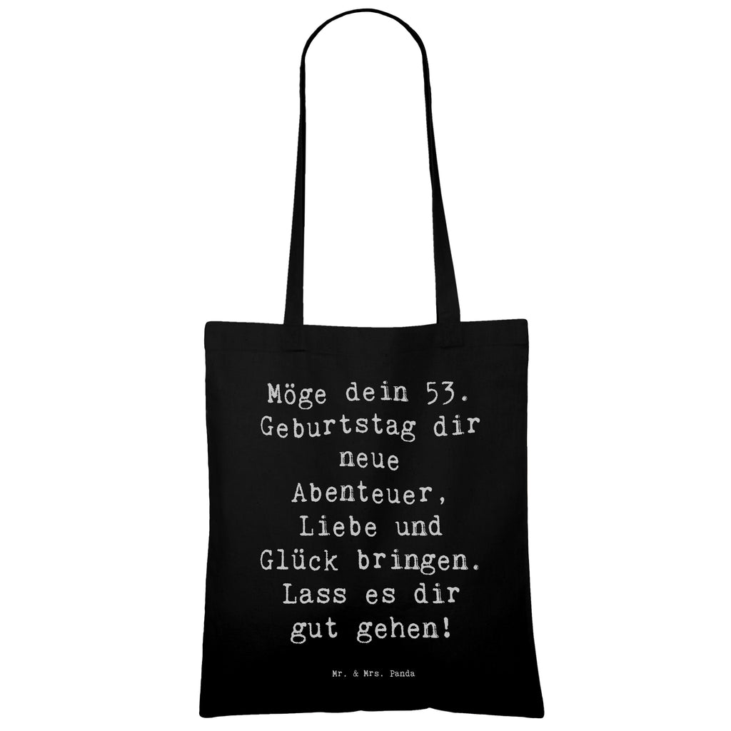 Tragetasche Spruch 53. Geburtstag Abenteuer Beuteltasche, Beutel, Einkaufstasche, Jutebeutel, Stoffbeutel, Tasche, Shopper, Umhängetasche, Strandtasche, Schultertasche, Stofftasche, Tragetasche, Badetasche, Jutetasche, Einkaufstüte, Laptoptasche, Geburtstag, Geburtstagsgeschenk, Geschenk