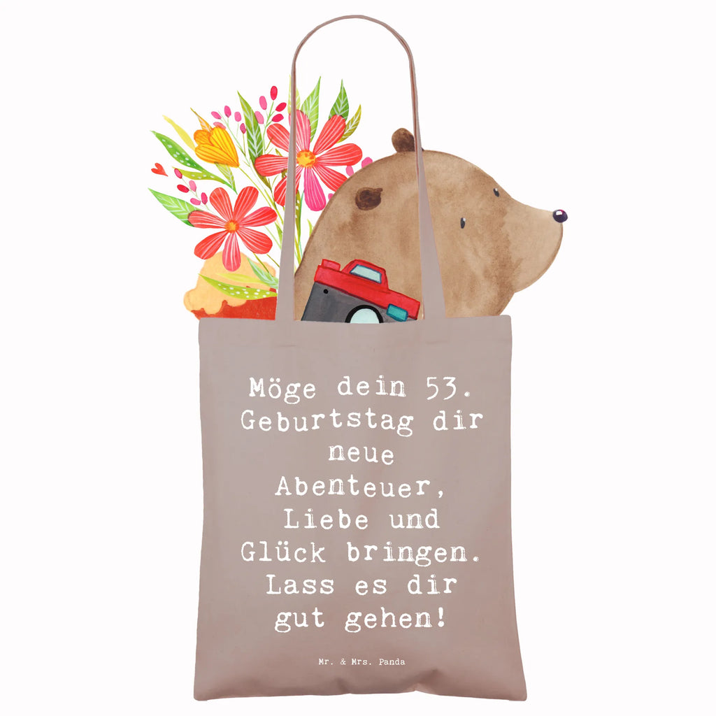 Tragetasche Spruch 53. Geburtstag Abenteuer Beuteltasche, Beutel, Einkaufstasche, Jutebeutel, Stoffbeutel, Tasche, Shopper, Umhängetasche, Strandtasche, Schultertasche, Stofftasche, Tragetasche, Badetasche, Jutetasche, Einkaufstüte, Laptoptasche, Geburtstag, Geburtstagsgeschenk, Geschenk