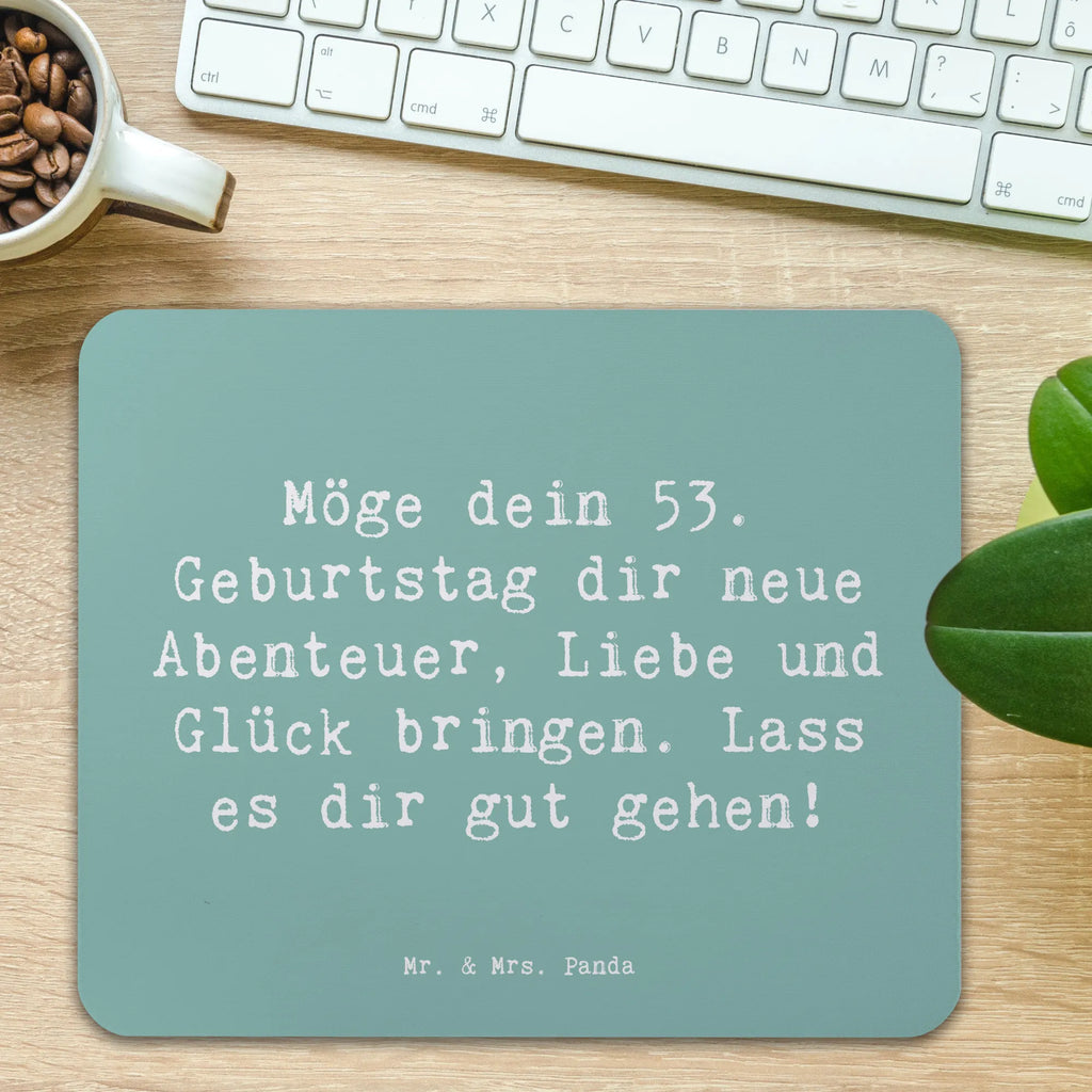 Mauspad Spruch 53. Geburtstag Abenteuer Mousepad, Computer zubehör, Büroausstattung, PC Zubehör, Arbeitszimmer, Mauspad, Einzigartiges Mauspad, Designer Mauspad, Mausunterlage, Mauspad Büro, Geburtstag, Geburtstagsgeschenk, Geschenk