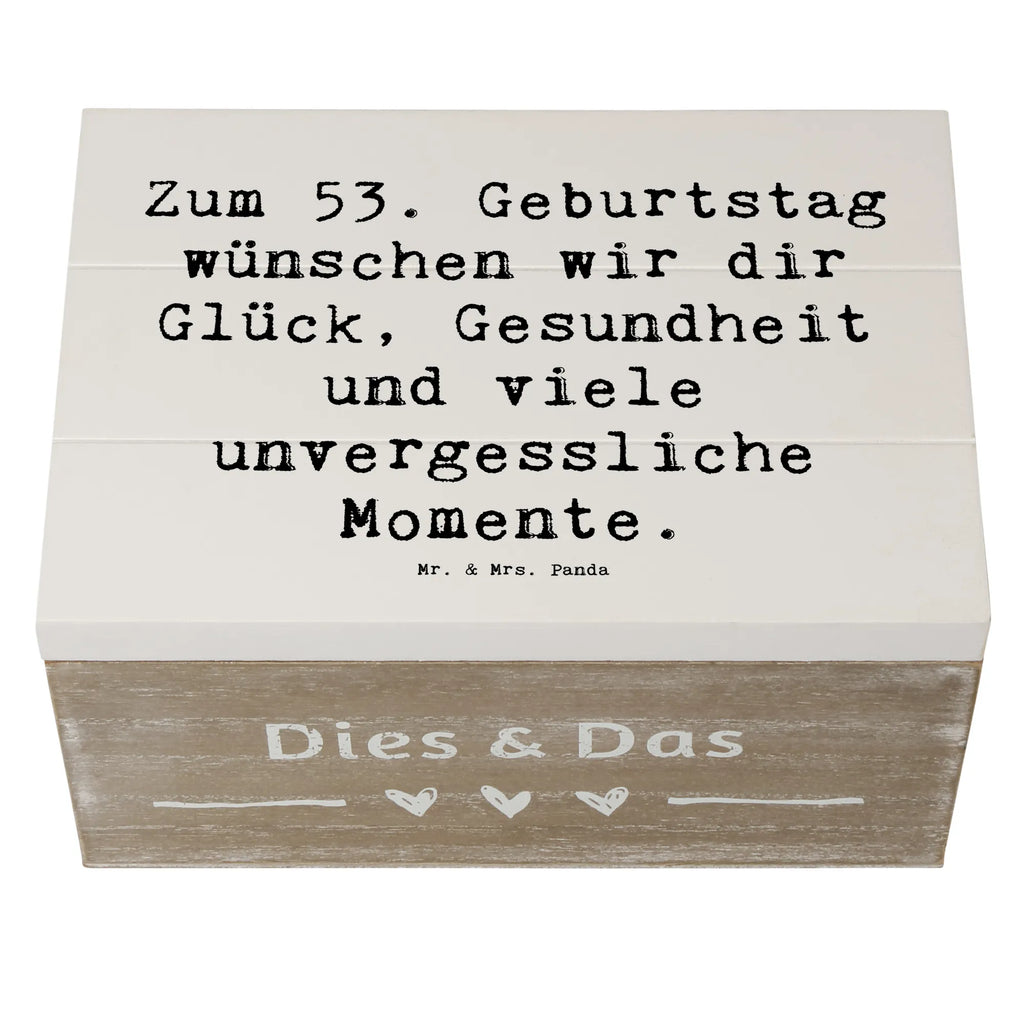 Holzkiste Spruch 53. Geburtstag Glück Holzkiste, Kiste, Schatzkiste, Truhe, Schatulle, XXL, Erinnerungsbox, Erinnerungskiste, Dekokiste, Aufbewahrungsbox, Geschenkbox, Geschenkdose, Geburtstag, Geburtstagsgeschenk, Geschenk