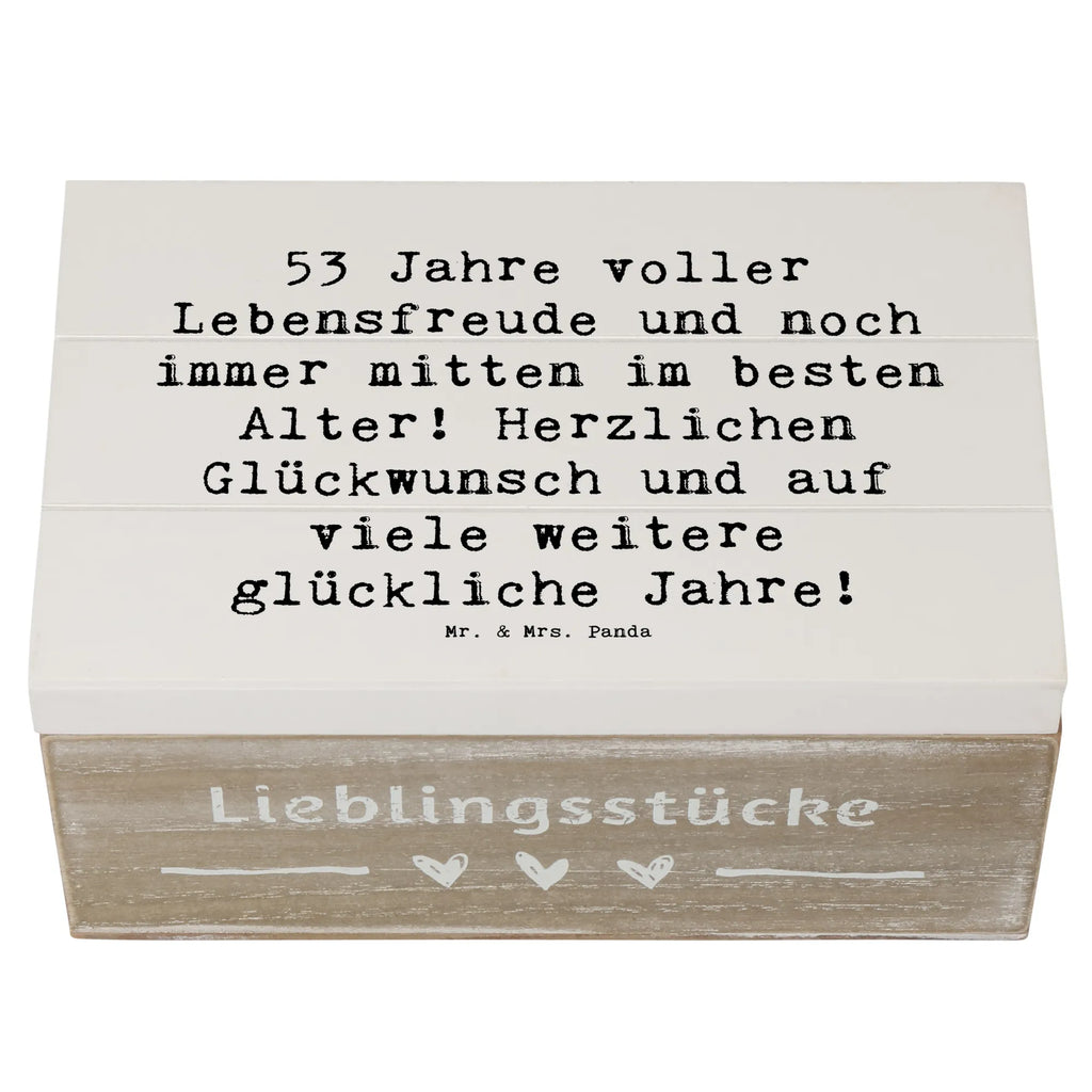 Holzkiste Spruch 53. Geburtstag Freude Holzkiste, Kiste, Schatzkiste, Truhe, Schatulle, XXL, Erinnerungsbox, Erinnerungskiste, Dekokiste, Aufbewahrungsbox, Geschenkbox, Geschenkdose, Geburtstag, Geburtstagsgeschenk, Geschenk