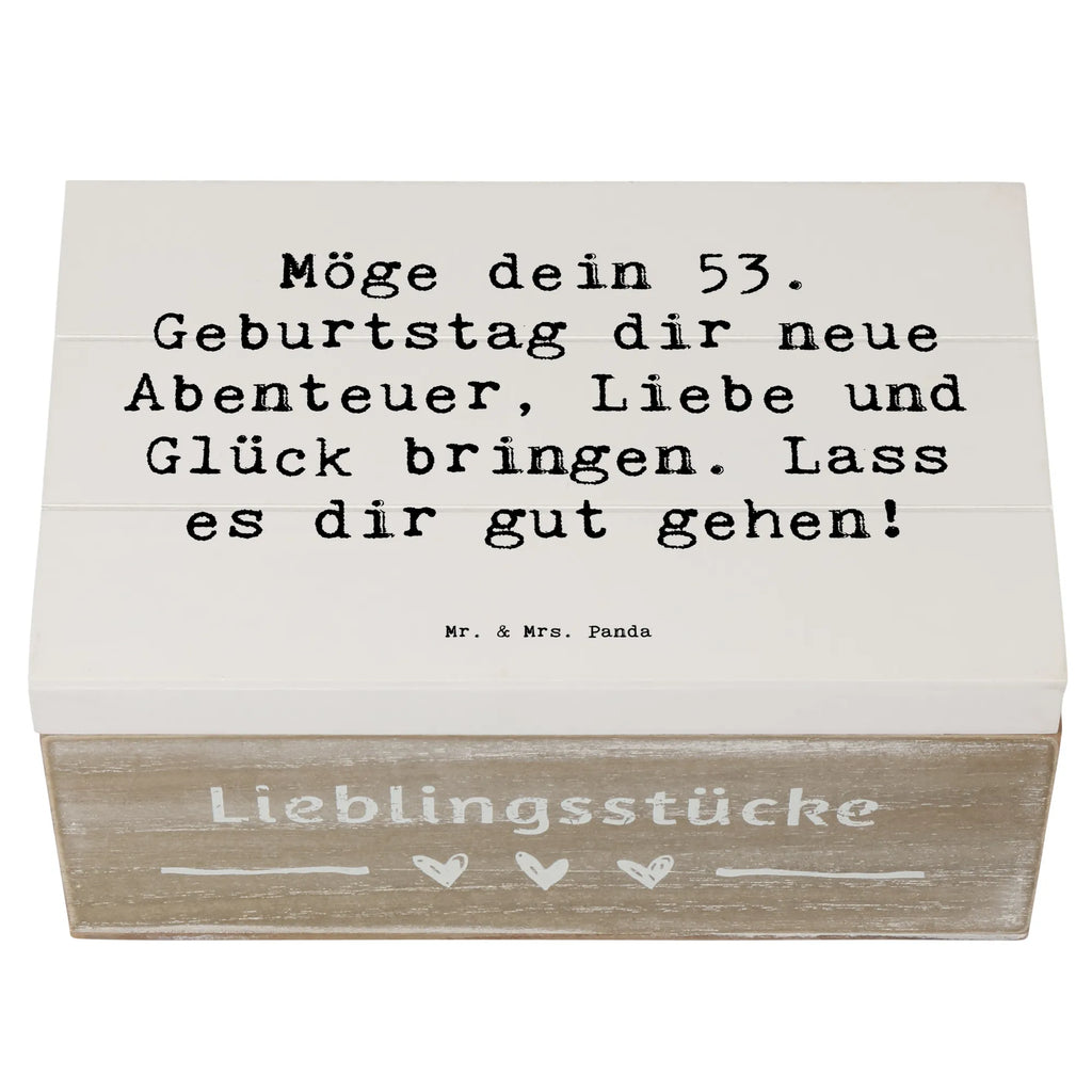 Holzkiste Spruch 53. Geburtstag Abenteuer Holzkiste, Kiste, Schatzkiste, Truhe, Schatulle, XXL, Erinnerungsbox, Erinnerungskiste, Dekokiste, Aufbewahrungsbox, Geschenkbox, Geschenkdose, Geburtstag, Geburtstagsgeschenk, Geschenk