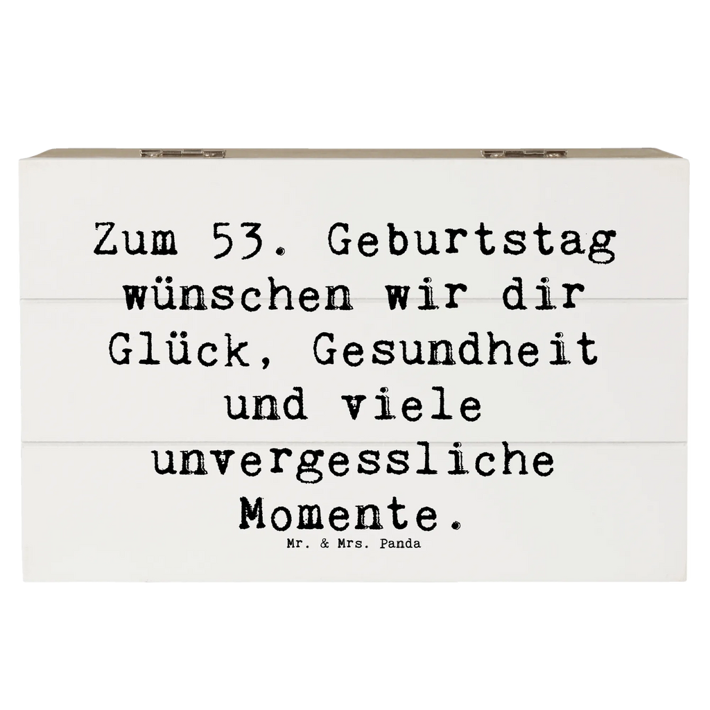 Holzkiste Spruch 53. Geburtstag Glück Holzkiste, Kiste, Schatzkiste, Truhe, Schatulle, XXL, Erinnerungsbox, Erinnerungskiste, Dekokiste, Aufbewahrungsbox, Geschenkbox, Geschenkdose, Geburtstag, Geburtstagsgeschenk, Geschenk