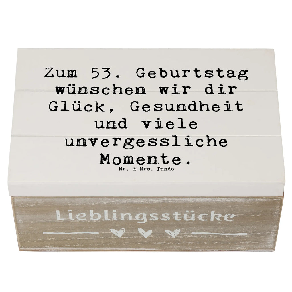 Holzkiste Spruch 53. Geburtstag Glück Holzkiste, Kiste, Schatzkiste, Truhe, Schatulle, XXL, Erinnerungsbox, Erinnerungskiste, Dekokiste, Aufbewahrungsbox, Geschenkbox, Geschenkdose, Geburtstag, Geburtstagsgeschenk, Geschenk