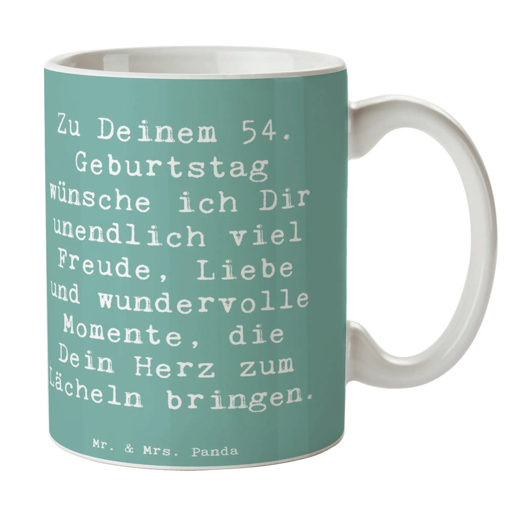 Tasse Spruch 54. Geburtstag Freude Tasse, Kaffeetasse, Teetasse, Becher, Kaffeebecher, Teebecher, Keramiktasse, Porzellantasse, Büro Tasse, Geschenk Tasse, Tasse Sprüche, Tasse Motive, Kaffeetassen, Tasse bedrucken, Designer Tasse, Cappuccino Tassen, Schöne Teetassen, Geburtstag, Geburtstagsgeschenk, Geschenk