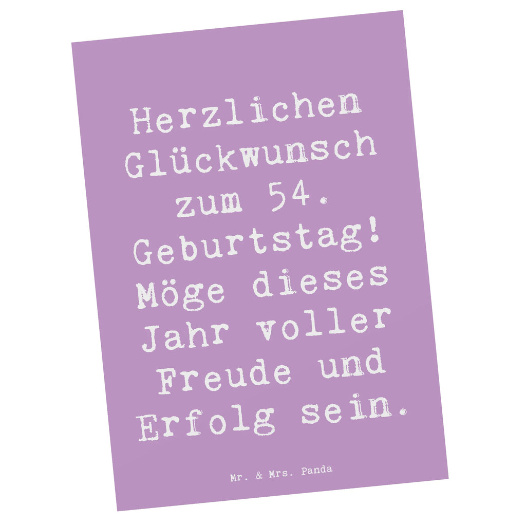 Postkarte Spruch 54. Geburtstag Freude Erfolg Postkarte, Karte, Geschenkkarte, Grußkarte, Einladung, Ansichtskarte, Geburtstagskarte, Einladungskarte, Dankeskarte, Ansichtskarten, Einladung Geburtstag, Einladungskarten Geburtstag, Geburtstag, Geburtstagsgeschenk, Geschenk