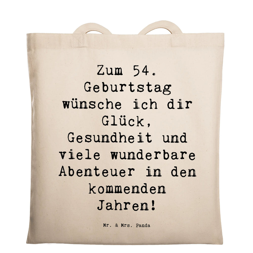 Tragetasche Spruch 54. Geburtstag Beuteltasche, Beutel, Einkaufstasche, Jutebeutel, Stoffbeutel, Tasche, Shopper, Umhängetasche, Strandtasche, Schultertasche, Stofftasche, Tragetasche, Badetasche, Jutetasche, Einkaufstüte, Laptoptasche, Geburtstag, Geburtstagsgeschenk, Geschenk