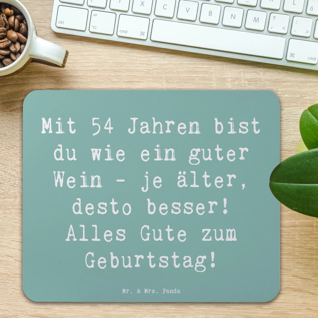 Mauspad Spruch 54. Geburtstag Wein Mousepad, Computer zubehör, Büroausstattung, PC Zubehör, Arbeitszimmer, Mauspad, Einzigartiges Mauspad, Designer Mauspad, Mausunterlage, Mauspad Büro, Geburtstag, Geburtstagsgeschenk, Geschenk