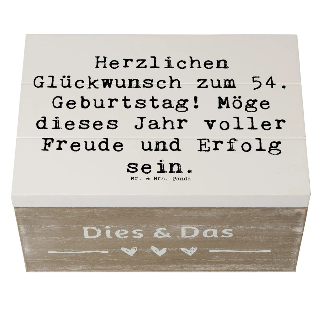 Holzkiste Spruch 54. Geburtstag Freude Erfolg Holzkiste, Kiste, Schatzkiste, Truhe, Schatulle, XXL, Erinnerungsbox, Erinnerungskiste, Dekokiste, Aufbewahrungsbox, Geschenkbox, Geschenkdose, Geburtstag, Geburtstagsgeschenk, Geschenk