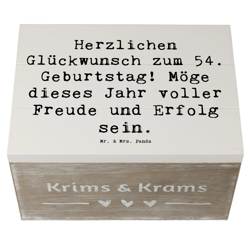 Holzkiste Spruch 54. Geburtstag Freude Erfolg Holzkiste, Kiste, Schatzkiste, Truhe, Schatulle, XXL, Erinnerungsbox, Erinnerungskiste, Dekokiste, Aufbewahrungsbox, Geschenkbox, Geschenkdose, Geburtstag, Geburtstagsgeschenk, Geschenk