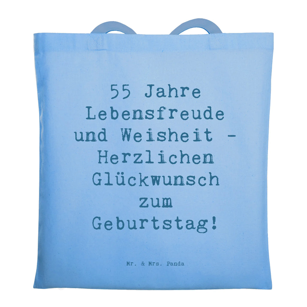 Tragetasche Spruch 55. Geburtstag Freude Beuteltasche, Beutel, Einkaufstasche, Jutebeutel, Stoffbeutel, Tasche, Shopper, Umhängetasche, Strandtasche, Schultertasche, Stofftasche, Tragetasche, Badetasche, Jutetasche, Einkaufstüte, Laptoptasche, Geburtstag, Geburtstagsgeschenk, Geschenk